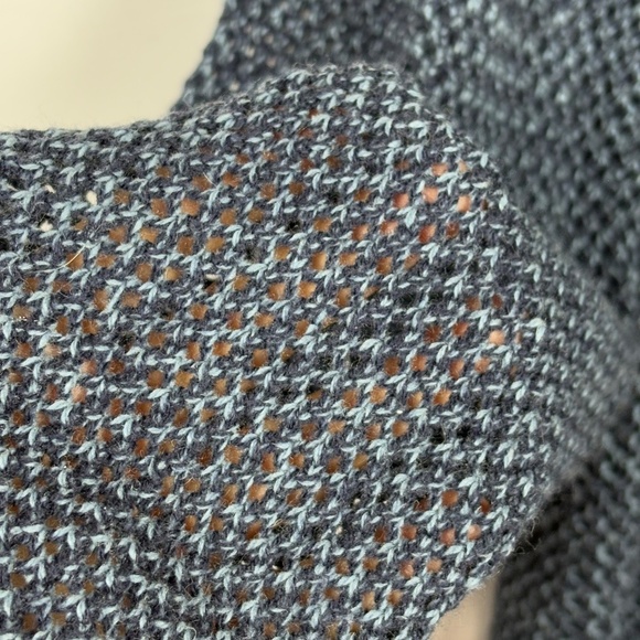 J Jill Womens Wool Tie Cardigan Duster Sweater Sz L Open Knit Beach Office NWOT - Picture 4 of 14